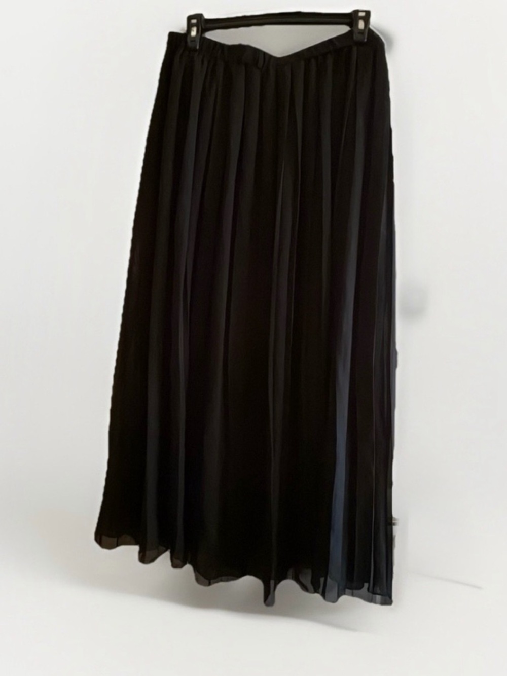 Joie Black Pleated Maxi Skirt - XL